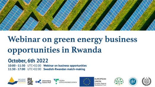 Webinar on green energy business opportunities in Rwanda